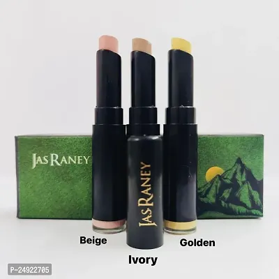 JAS RANEY 4 in 1 Makeup Stick Combo - 3 Pcs | 3 Pc Combo Of Concealer, Foundation, Corrector, Contour Stick | Pro 4 in 1 Makeup-thumb3