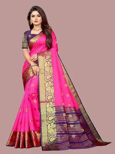 Stylish Georgette Checked Saree with Blouse piece For Women