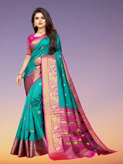 Glamorous Chiffon Saree with Blouse piece 