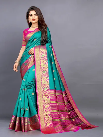 Stylish Georgette Checked Saree with Blouse piece For Women