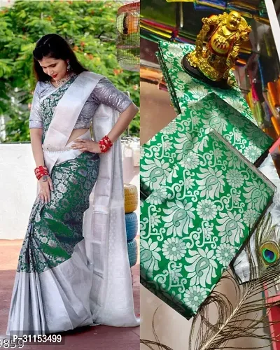 Stylish Art Silk Multicoloured Self Pattern Saree with Blouse Piece For Women