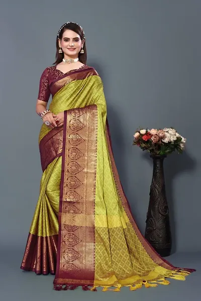 Must Have Cotton Silk Saree with Blouse piece 