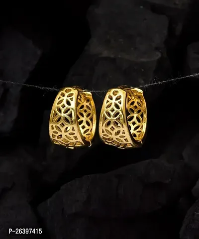 Golden Alloy  Drop Earrings For Women-thumb0
