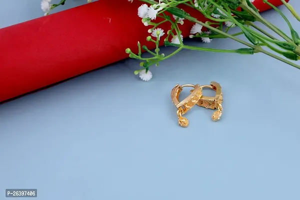 Golden Alloy  Drop Earrings For Women