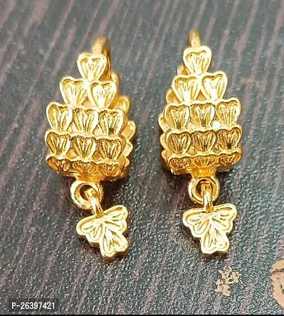 Golden Alloy  Drop Earrings For Women