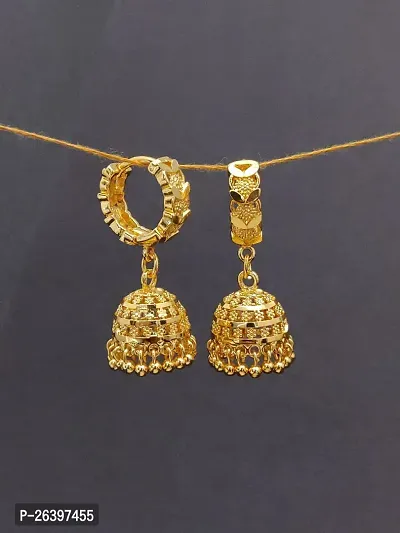 Golden Alloy  Drop Earrings For Women