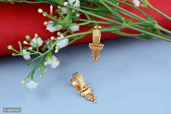 Golden Alloy  Drop Earrings For Women