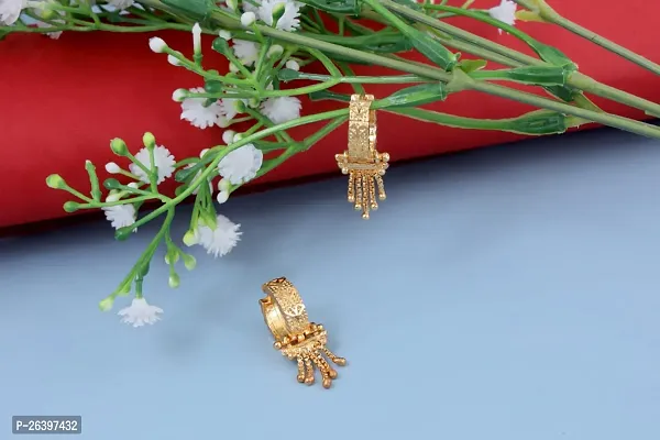 Golden Alloy  Drop Earrings For Women