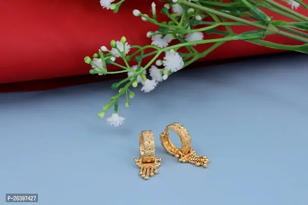 Golden Alloy  Drop Earrings For Women