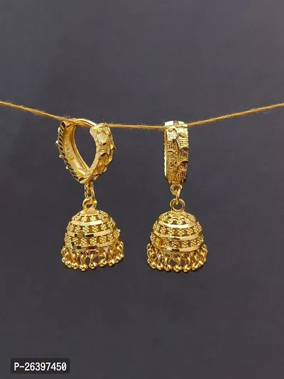 Golden Alloy  Drop Earrings For Women