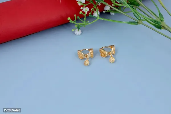 Golden Alloy  Drop Earrings For Women