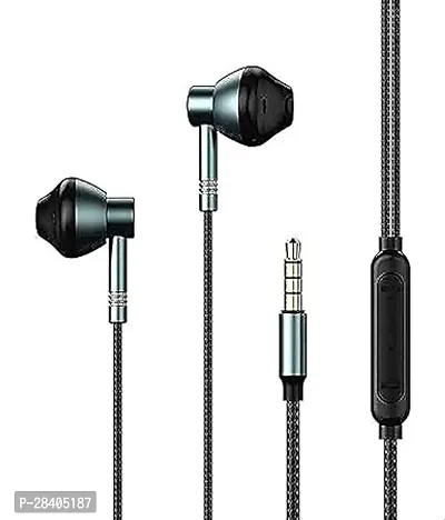 Jai Mata Di Mobile And Comunication Remax Rm201 Wired InEar Earphone, High Quality (Black)-thumb0
