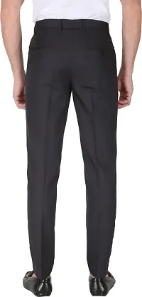 Elegant Polyester Solid  Formal Trousers For Men- 2 Pieces-thumb1