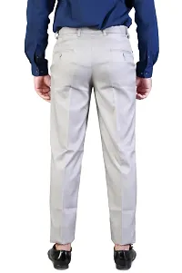 Elegant Polyester Blend Solid Formal Trousers For Men- 2 Pieces-thumb1