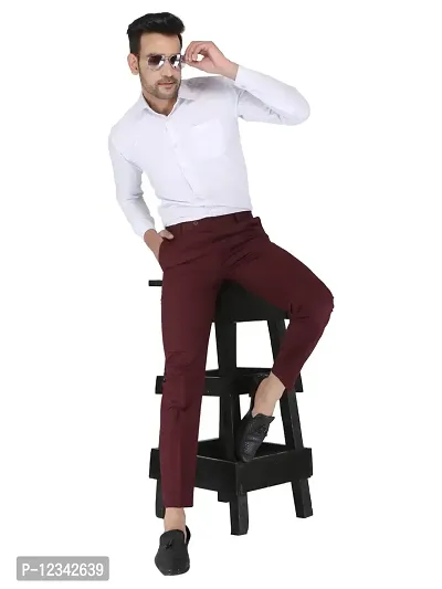 Regular Fit Mens Formal Trouser Pant-thumb5
