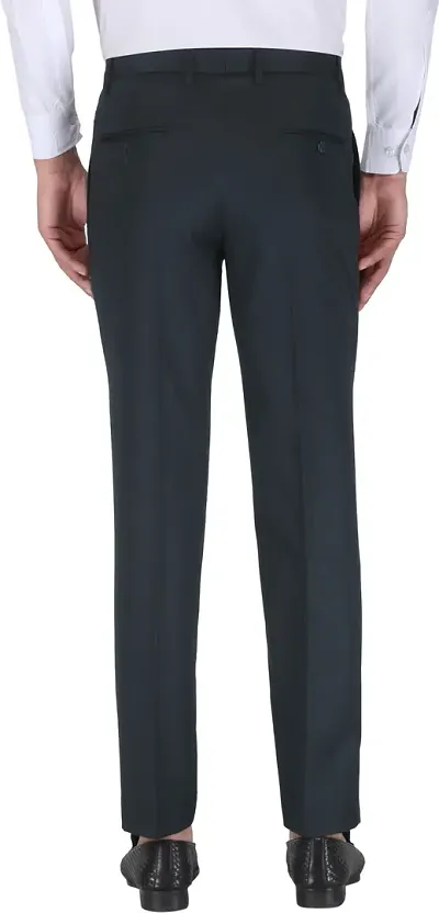 Metal Formal Trousers  Buy Metal Mens Solid Blue Terry Rayon Slim Fit  Formal Trouser Online  Nykaa Fashion