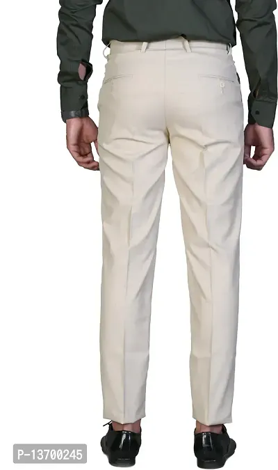 Elegant Polyester Blend Solid Formal Trousers For Men- 2 Pieces-thumb4