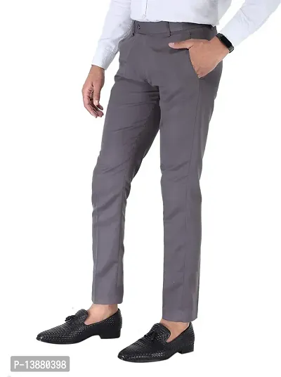 Stylish Viscose Rayon Solid Formal Trousers For Men- 2 Pieces-thumb4