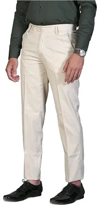 Stylish Viscose Rayon Solid Formal Trousers For Men- 2 Pieces-thumb2