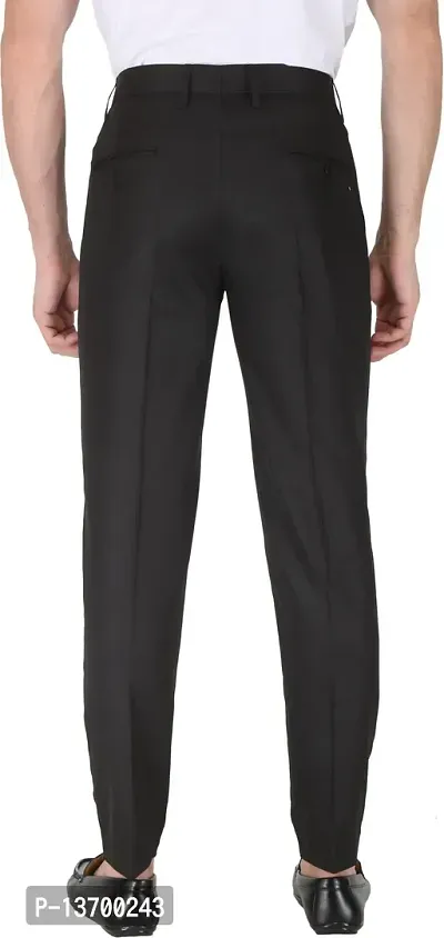 Elegant Viscose Solid  Formal Trousers For Men- 2 Pieces-thumb2