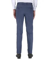CHARLIE CARLOS Blue Formal Trouser Pant For Men-thumb1