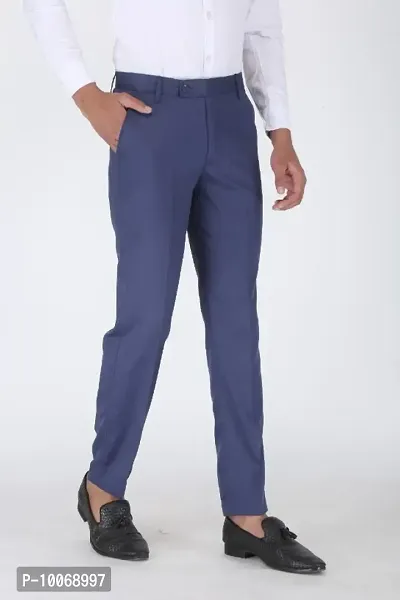 CHARLIE CARLOS Regular Fit Formal Trouser Pant For Men-thumb0