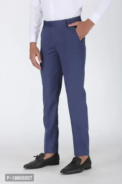CHARLIE CARLOS Regular Fit Formal Trouser Pant For Men-thumb3
