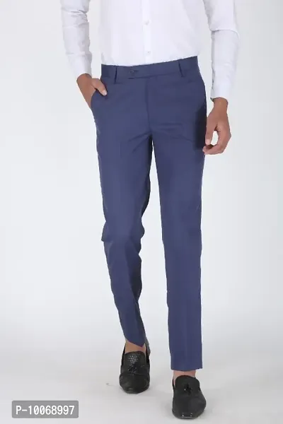 CHARLIE CARLOS Regular Fit Formal Trouser Pant For Men-thumb4