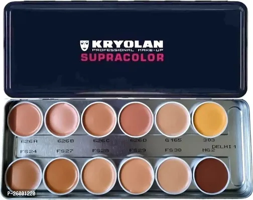 Kryolan Supracolor Foundation Palette 12 Colorfoundation-thumb0