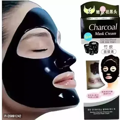 Charcoal Face Mask Cream Anti Blackhead Peel Of Mask-thumb0