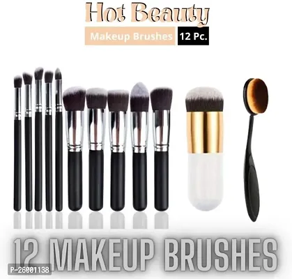 10 Pcs Makeup Brush Set 1 Pcs Blush Foundation Brush With Owl Brush Pack Of 12-thumb0