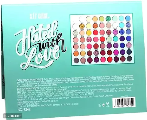 63 Colors Palette Sfr Color Hated With Love Pressed Pigment Eyeshadow-thumb0