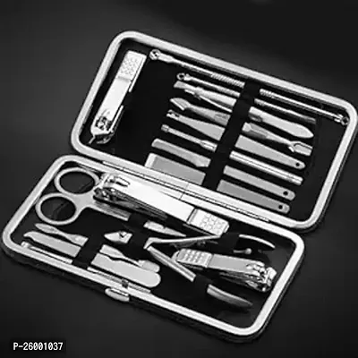 Manicure Pedicure 16 Tools Sets Nail Clippers Stainless Steel-thumb0