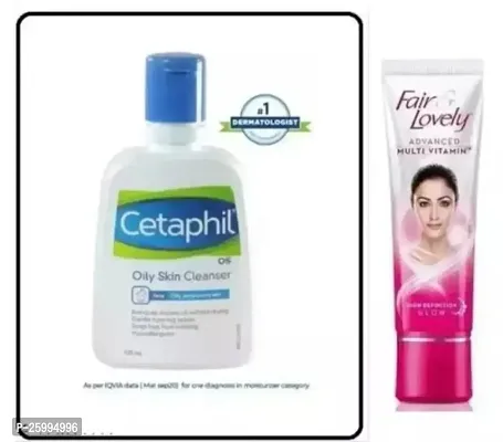 Cetafhil Lotion Skin Cleanser With Fair Lovely Multi Vitamin- 2 Pieces