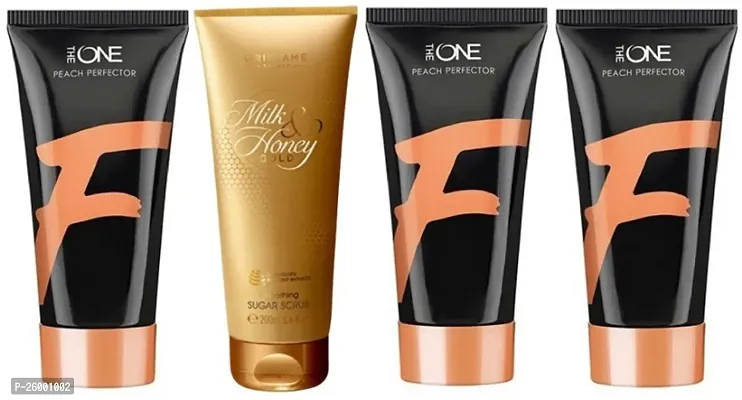 The One Peach Perfactor Foundation Pack Of 3 With Milk And Gold Honey Scrub-thumb0