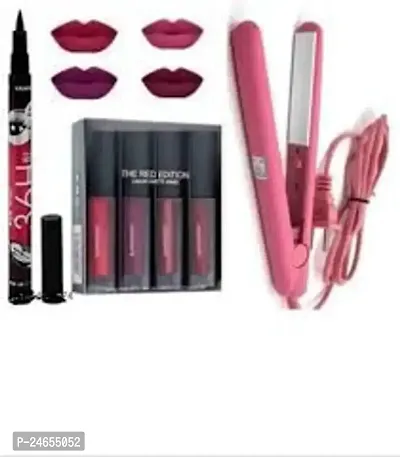 Red Edition Lipstick 36H Eyeliner Professional Hair Straightener Pack Of6 Pack Of 6-thumb0