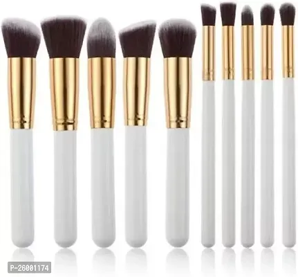 10Pc White Makeup Brush-thumb0