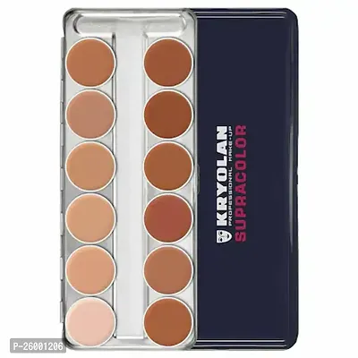 Kryolan Supracolor Foundation Palette 12 Color-thumb0