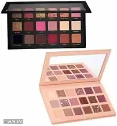 Nude And Rose Gold Eyeshadow Palette Combo, Shimmery Finish-thumb0