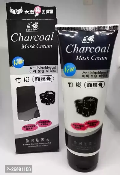 Charcoal Anti-Blackhead Face Mask Cream - 130G-thumb0