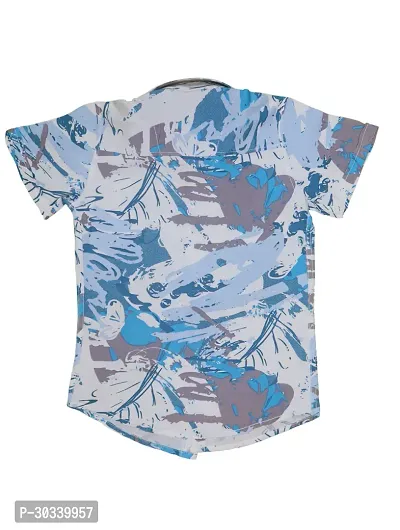 Stylish Multicoloured Rayon Digital Printed Shirts For Boys-thumb2