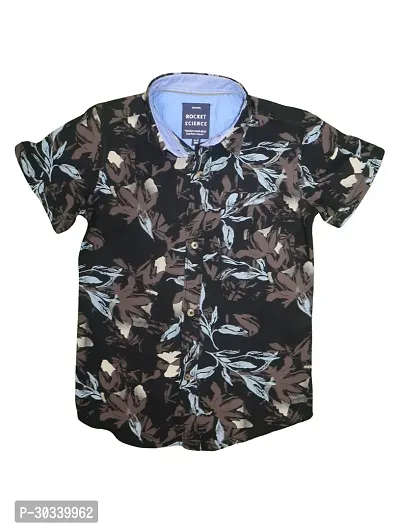 Stylish Multicoloured Rayon Digital Printed Shirts For Boys-thumb0