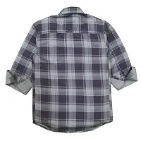 Stylish Multicoloured Cotton Checked Shirt For Boys-thumb1