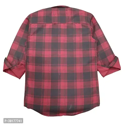 Stylish Multicoloured Cotton Checked Shirt For Boys-thumb2