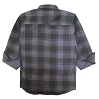 Stylish Multicoloured Cotton Checked Shirt For Boys-thumb1