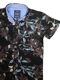 Stylish Multicoloured Rayon Digital Printed Shirts For Boys-thumb2