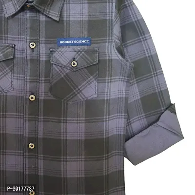 Stylish Multicoloured Cotton Checked Shirt For Boys-thumb4