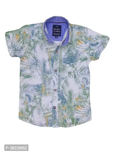 Stylish Multicoloured Rayon Digital Printed Shirts For Boys