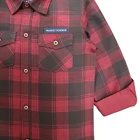 Stylish Multicoloured Cotton Checked Shirt For Boys-thumb3