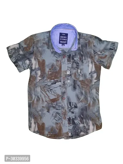 Stylish Multicoloured Rayon Digital Printed Shirts For Boys